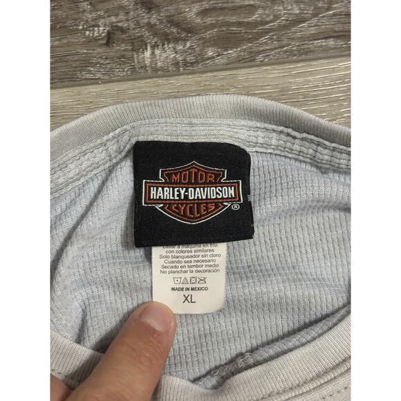 Harley Davidson Grand Canyon Thermal Long Sleeve Shirt Y2K Skater - Men’s XL - Picture 4 of 10